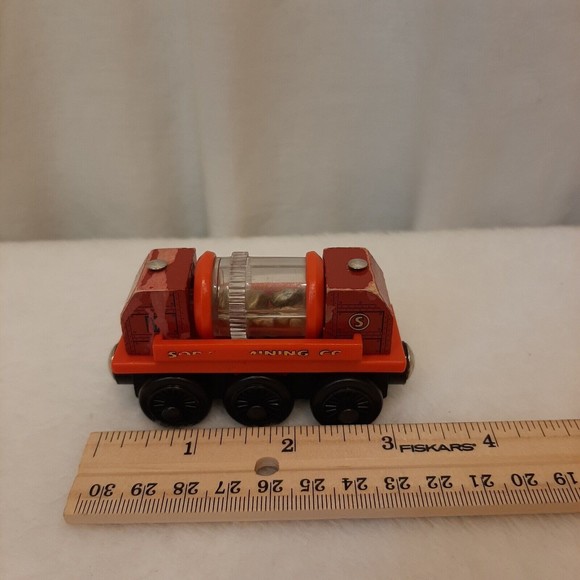 2003 Thomas The Train Wooden Railway Sodor Mining Company Gold Sifting Car READ - Picture 3 of 14